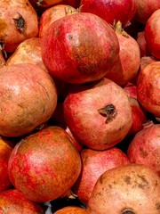 a lot of pomegranates 