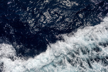 Obraz na płótnie Canvas wave ocean or sea water background.