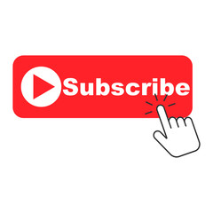 Subscribe button icon isolated on white background. Vector illustration.