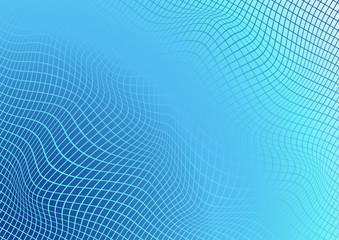 Editable decorative geometric blue-turquoise blurred gradient mesh background. Vector illustration for graphic design banner, poster, brochure, billboard