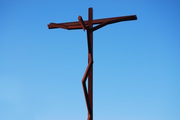 Fátima, Portugal - October 20, 2012: Sanctuary of Fátima. Robert Schad's new High Cross, near the...