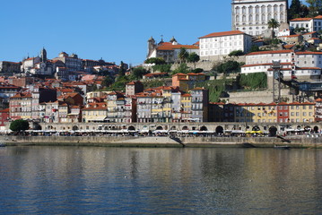 Fototapeta na wymiar Porto, Portugal - October 20, 2012: view of the city of Porto.