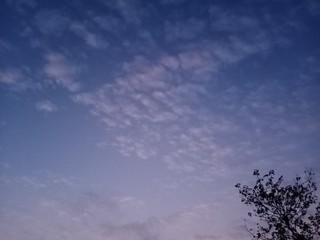 blue sky with clouds