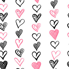 Seamless pattern with heart