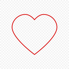 Heart vector icon. Concept of love. Vector design abstract illustration