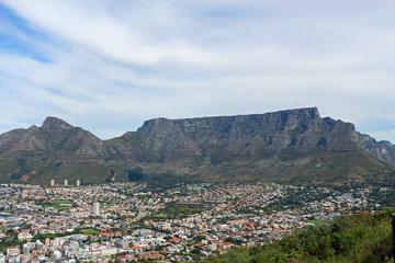 Fototapeta na wymiar View of Table Mountain in Cape Town South Africa