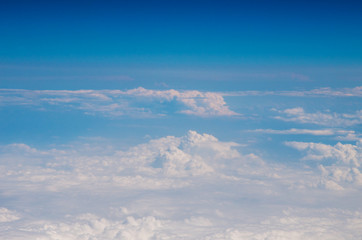 White cloud in the blue sky