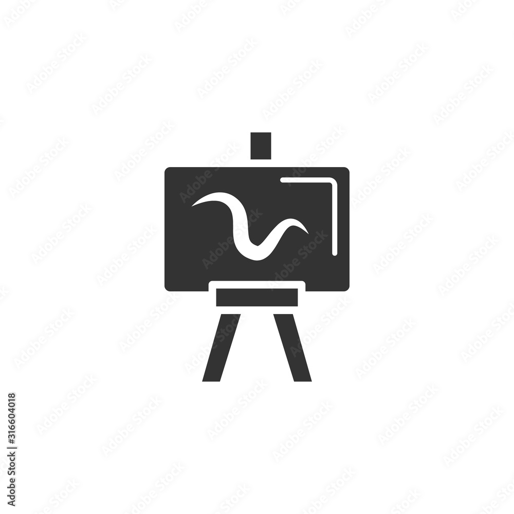 Aufkleber easel, paint icon. simple vector drawing tools icons for ui and ux, website or mobile application