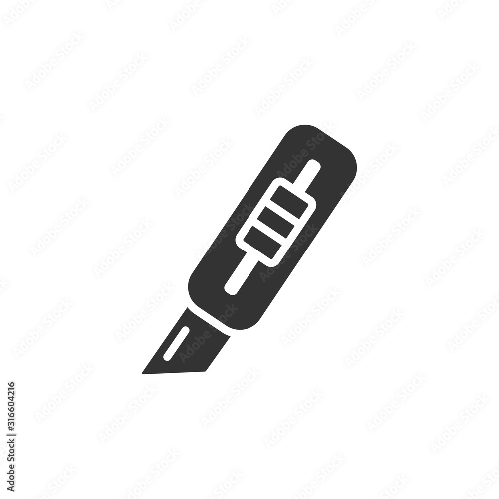 Poster cutter, tool icon. simple vector drawing tools icons for ui and ux, website or mobile application