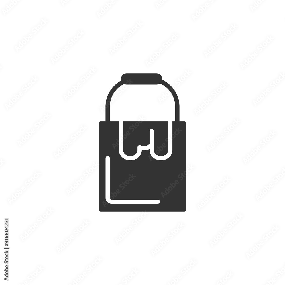 Aufkleber bucket, paint icon. simple vector drawing tools icons for ui and ux, website or mobile application