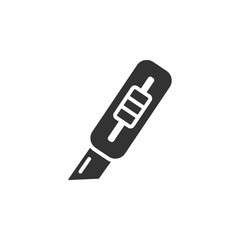 Cutter, tool icon. Simple vector drawing tools icons for ui and ux, website or mobile application