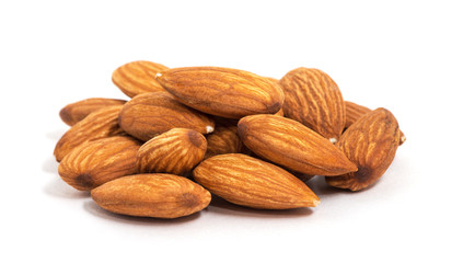 Almond isolated on white background