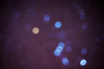 Night and starry sky in blur. Bokeh effect.