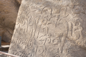 buddhist mantras carved in stone