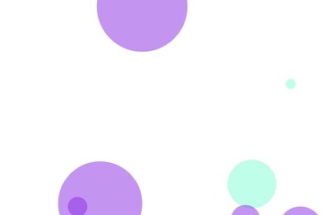 Abstract violet green circles illustration background