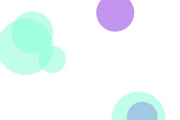 Abstract violet green circles illustration background