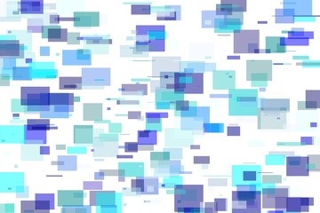 Abstract blue squares illustration background