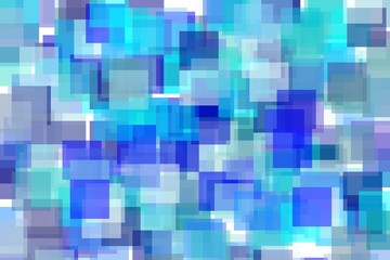 Abstract blue squares illustration background