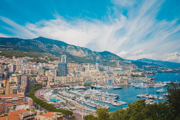 Fototapeta na wymiar Panorama Monte Carlo