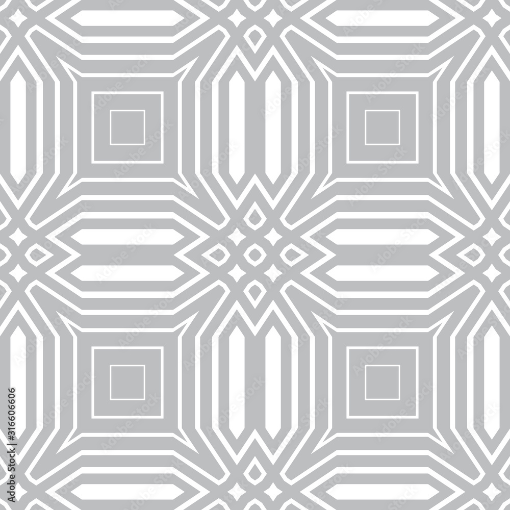Poster abstract seamless geometric pattern. optical illusion of image volume. smooth transition of one figu