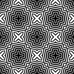 Abstract seamless geometric pattern. Optical illusion of image volume. Smooth transition of one figure to another.