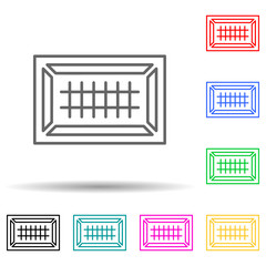 searchlight multi color style icon. Simple thin line, outline vector of spotlight icons for ui and ux, website or mobile application