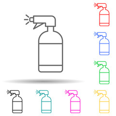 sprayer multi color style icon. Simple thin line, outline vector of sprinkler icons for ui and ux, website or mobile application