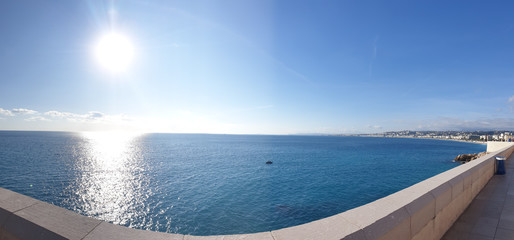 Die Côte d´Azur bei Nizza - Panorama