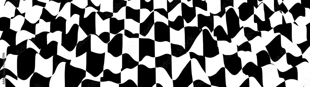 Aufkleber hallucination. optical illusion. twisted illustration. abstract futuristic background of squares. dy