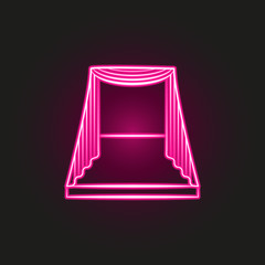 scene neon style icon. Simple thin line, outline vector of theatre icons for ui and ux, website or mobile application