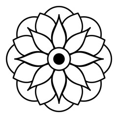 Ethnic Mandala Ornament. Arabic, Pakistan, Moroccan, Turkish, Indian, Spain motifs