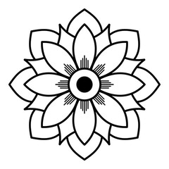 Ethnic Mandala Ornament. Arabic, Pakistan, Moroccan, Turkish, Indian, Spain motifs