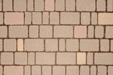 Background, texture of paving slabs of light shades.