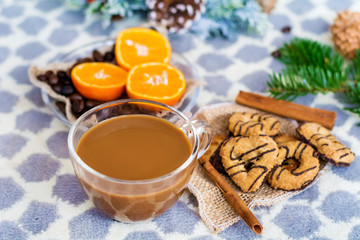 Christmas  Cookies and Coffee   .Traditional Christmas Biscuits 