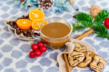 Christmas  Cookies and Coffee   .Traditional Christmas Biscuits 