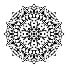 Ethnic Mandala Ornament. Arabic, Pakistan, Moroccan, Turkish, Indian, Spain motifs