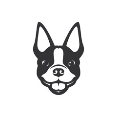 Boston terrier dog - vector illustration - obrazy, fototapety, plakaty