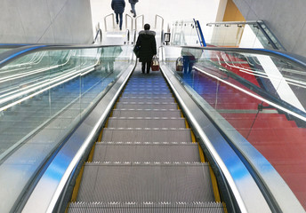 Fototapeta premium Escalator at subway station.