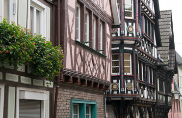 Obraz premium Linz/Rhein, Fachwerkhäuser