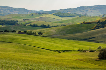 Fototapeta na wymiar Italy Mountain green valley panoramic landscape