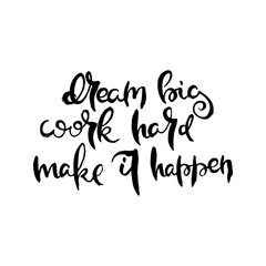 Obraz premium Hand lettering grunge card with textured handcrafted doodle letters in retro style