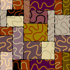 Seamless background pattern. Abstract brown pattern. Vector image