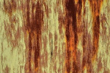 texture of old rusty metal wall closeup