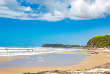 Fototapeta na wymiar Torres city beach, in the state of Rio Grande do Sul, Brazil