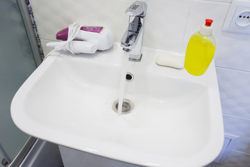 Sink in the bathroom