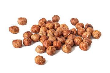 Handful of hazelnuts, peeled from the hard shell
