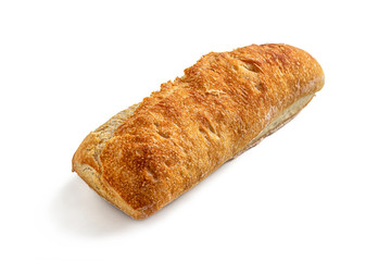 Fresh Parisian mini baguette with a crispy crust