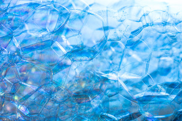 Blue Bubbles Macro Abstarct Background