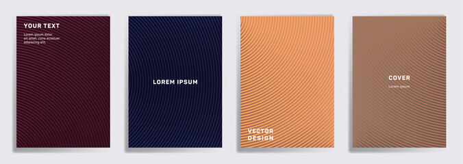 Radial semicircle geometric lines patterns.