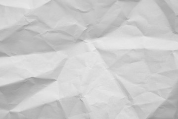 White Crumpled Paper, Space for Writing or Drawing, Background for Original Graphics